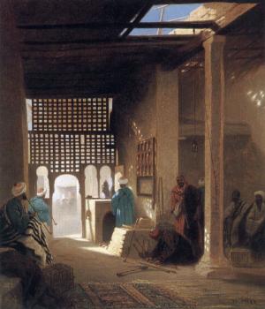 查爾斯 西奧多 弗裡爾 Interior of a Moorish Cafe 查爾斯 西奧多 弗裡爾 Interior of a Moorish Cafe